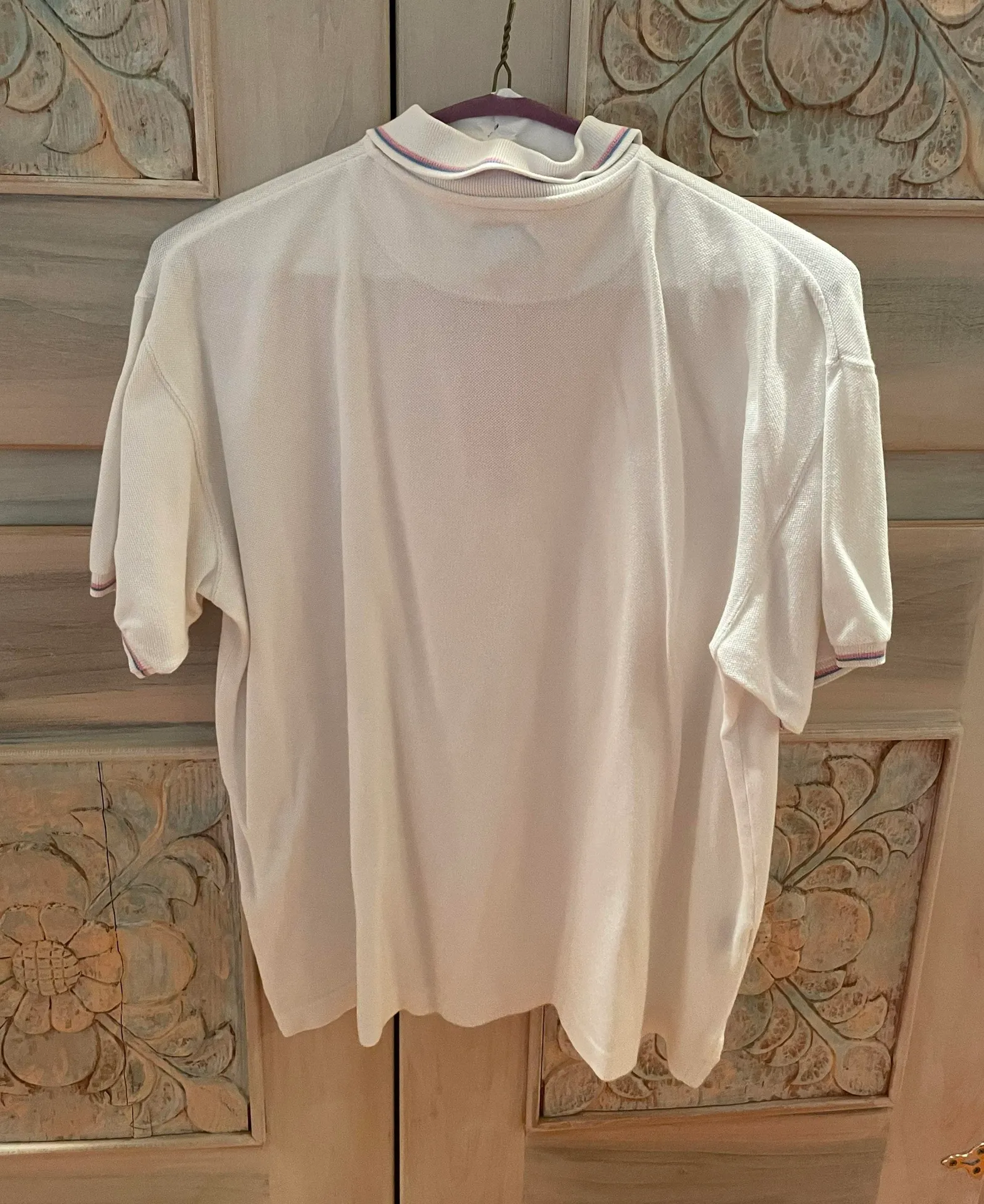 White Polo Shortsleeve Shirt - Image 2