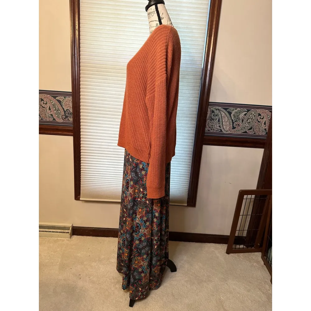 Pink Lily Medium Burnt Orange Knit Sweater (Sweater Only) - Image 8