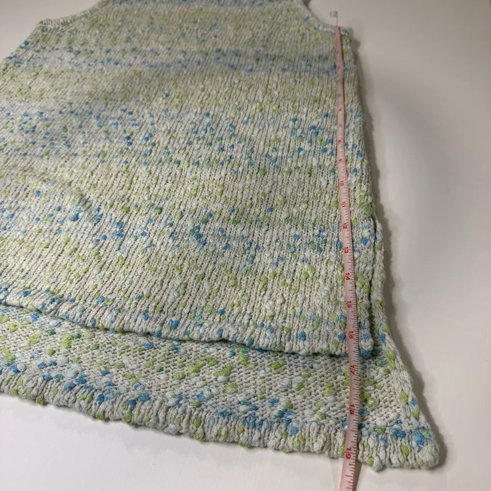 APPLESEED’S 100% COTTON MOCK NECK KNIT SLEEVELESS SWEATER TOP SIDE SLIT SIZE M - Image 7