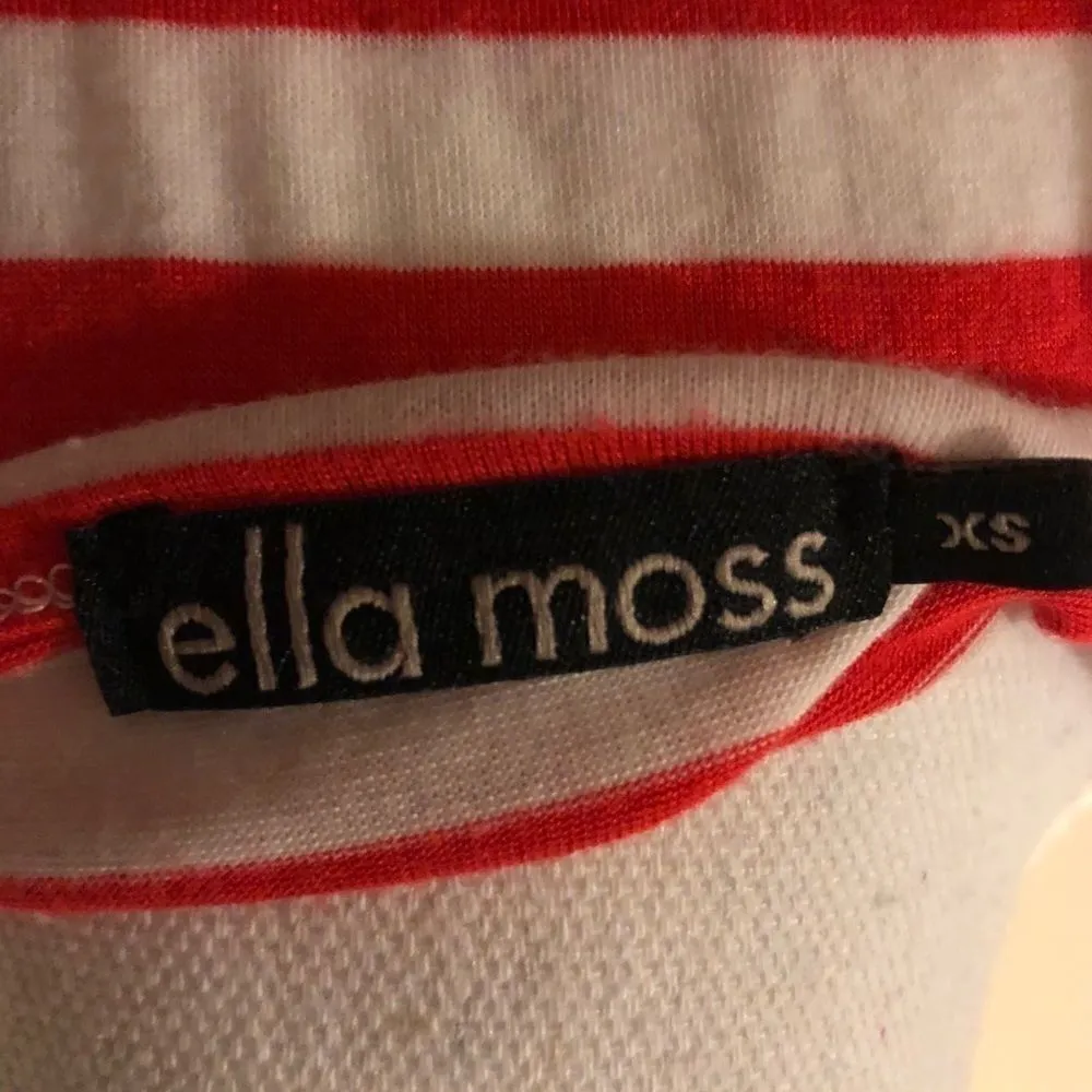 Ella Moss Red & White Striped Tank Top - Image 6