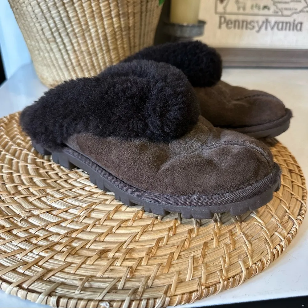 UGG  Coquette Women’s Sheepskin Slipper Style 5125 Brown 7 - Image 8