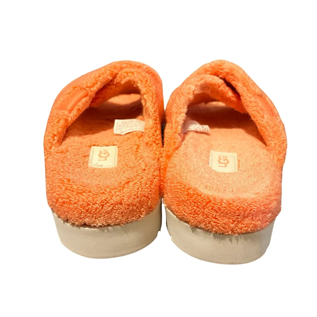 UGG Fuzzy Sugar Terry Cross Slide Sandals Size 7 - Image 3