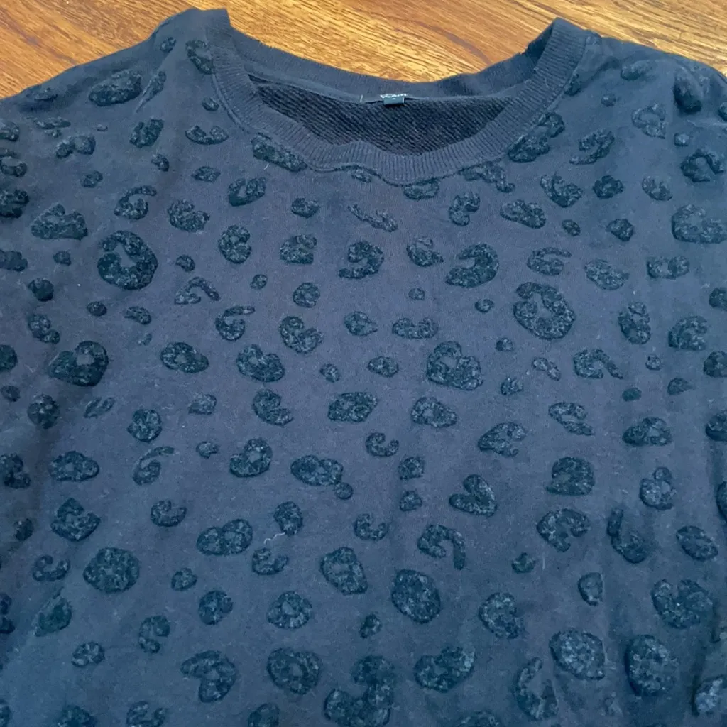 Rails Marlo Flocked Side Zip Knit Top black large - Image 7