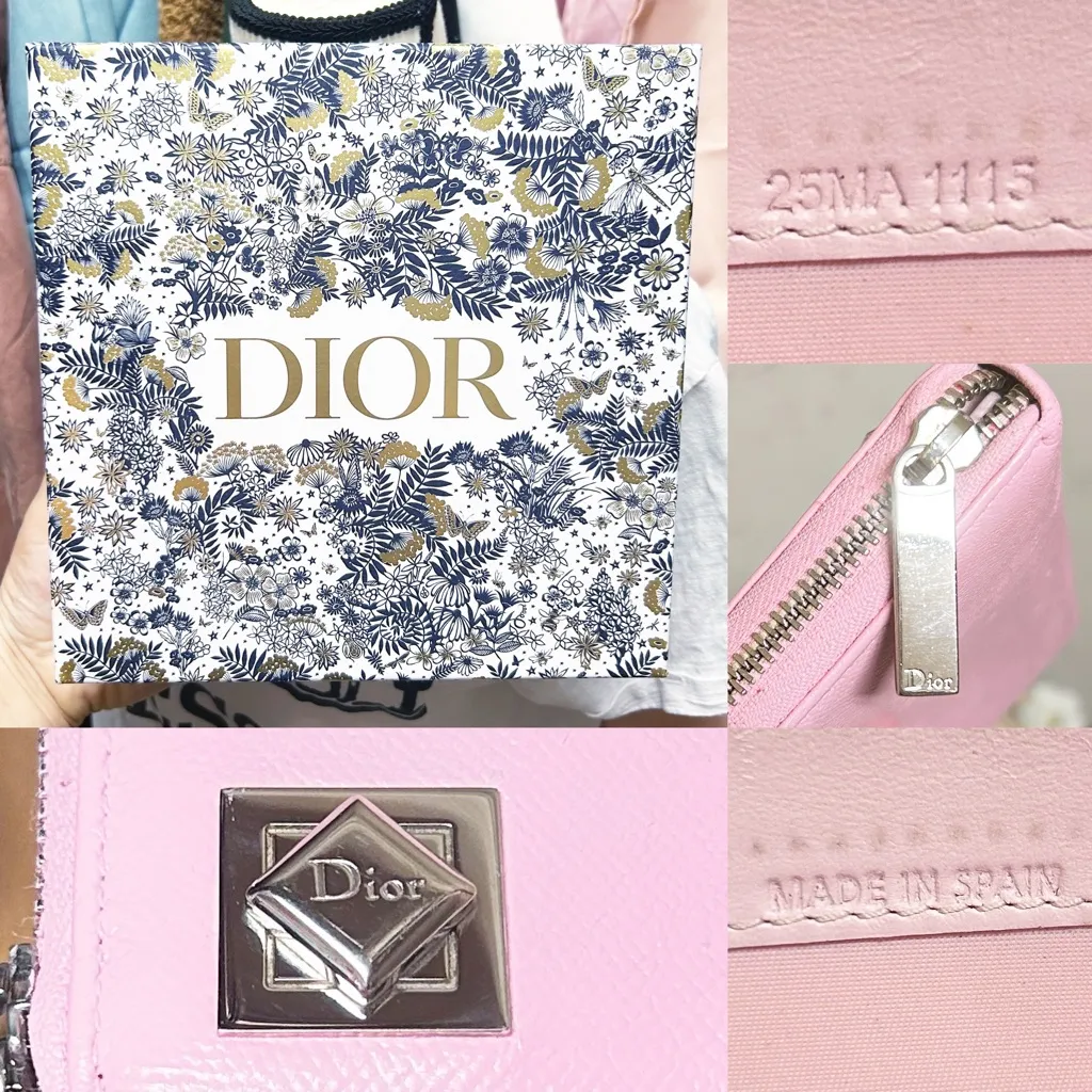 Authentic Dior Baby Pink Turn Me Long Continental Zip Wallet / Clutch - Image 12
