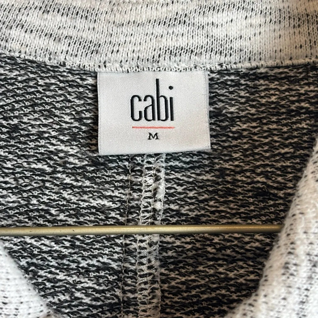 Cabi Neo Classic Casual Grey Zip Up Minimalistic Basic Moto Jacket Size Medium - Image 4