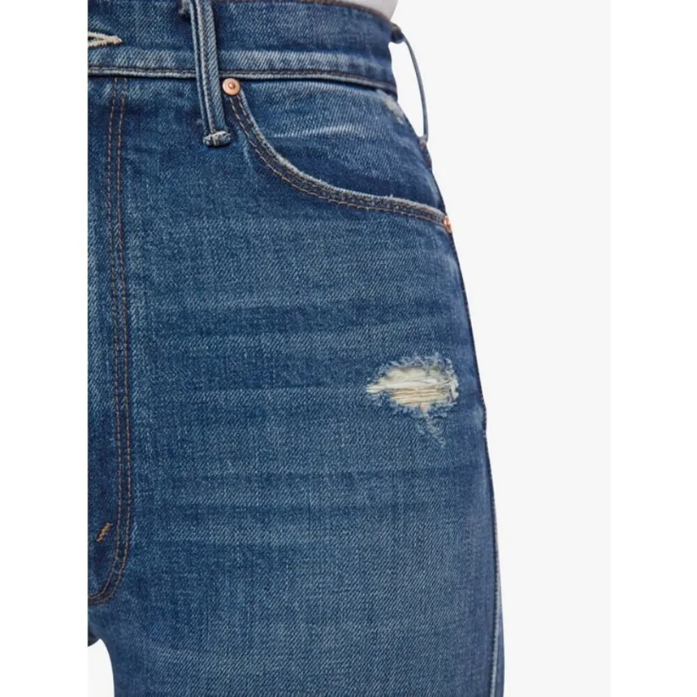 💕MOTHER SUPERIOR High Waisted Dazzler Double Heel Jeans ~ Morning Chores 30 NWT Blue - Image 7