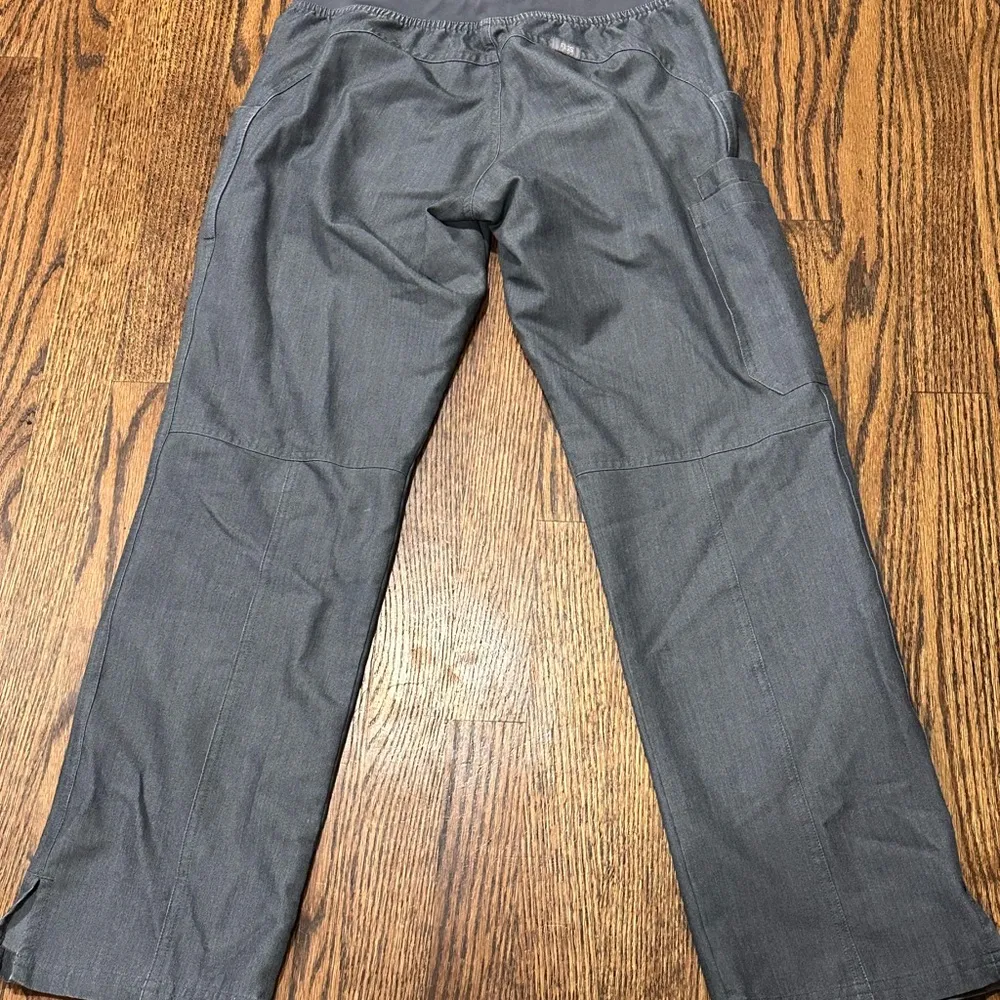 Gray Pants with Teal Drawstring - Image 2