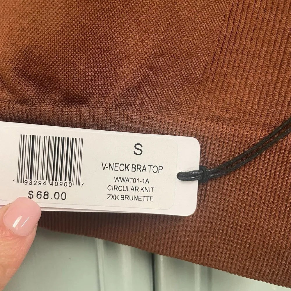 WeWoreWhat V-Neck Bra Top Sz Small NWT $68 - Image 2