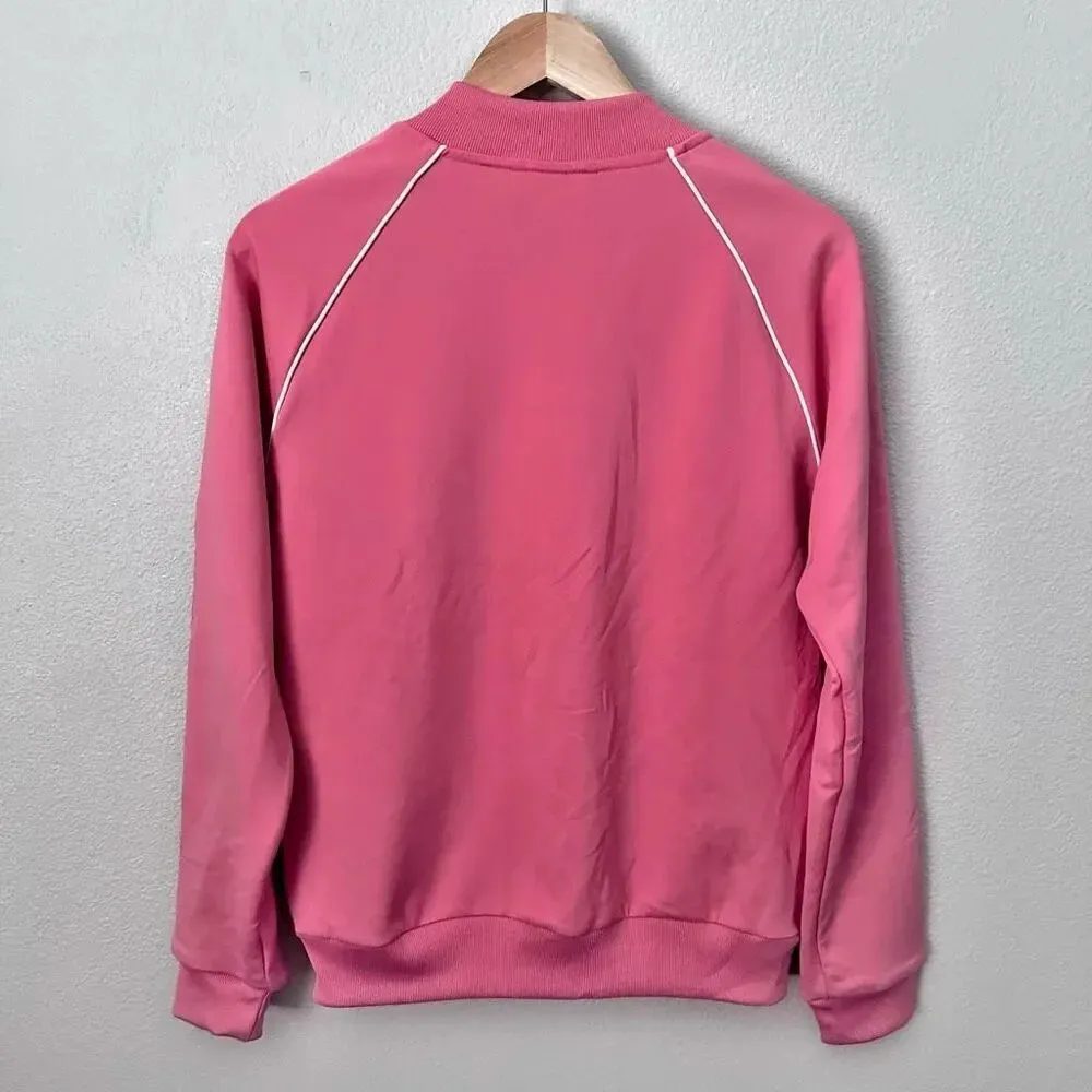 ADIDAS | Originals Womens Primeblue SST Track Top Coral Jacket | Size Small - Image 6