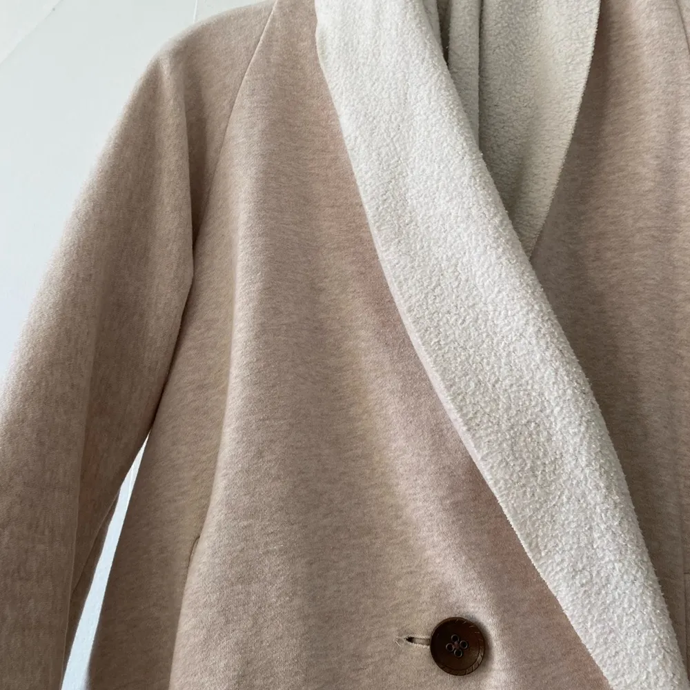 Sanctuary  Cream Coat, Front Wrap & Button | M - Image 2