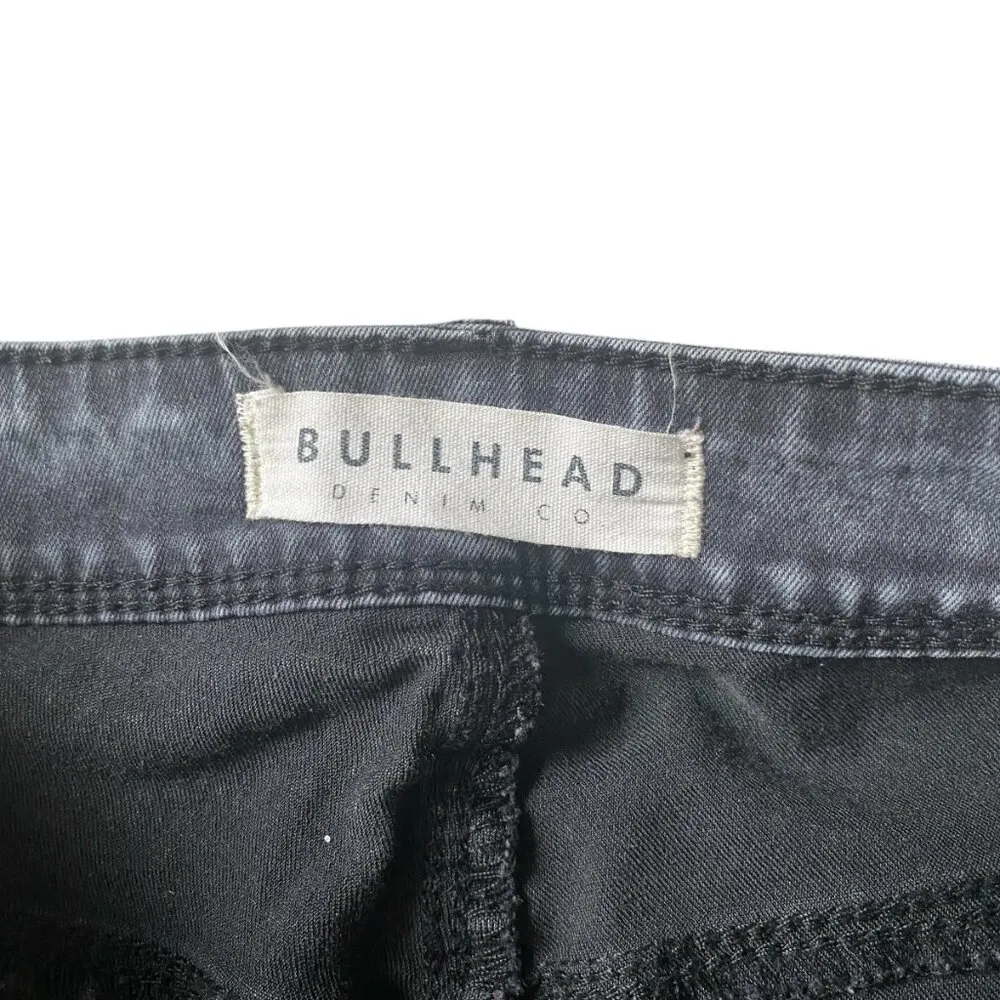 Bullhead Denim Co. juniors size 9 black skinny stretchy jeggings jeans - Image 5