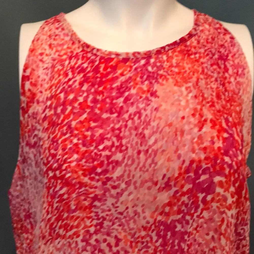 Violet & Claire Pink & Red dotted Tank Large NEW - Image 2