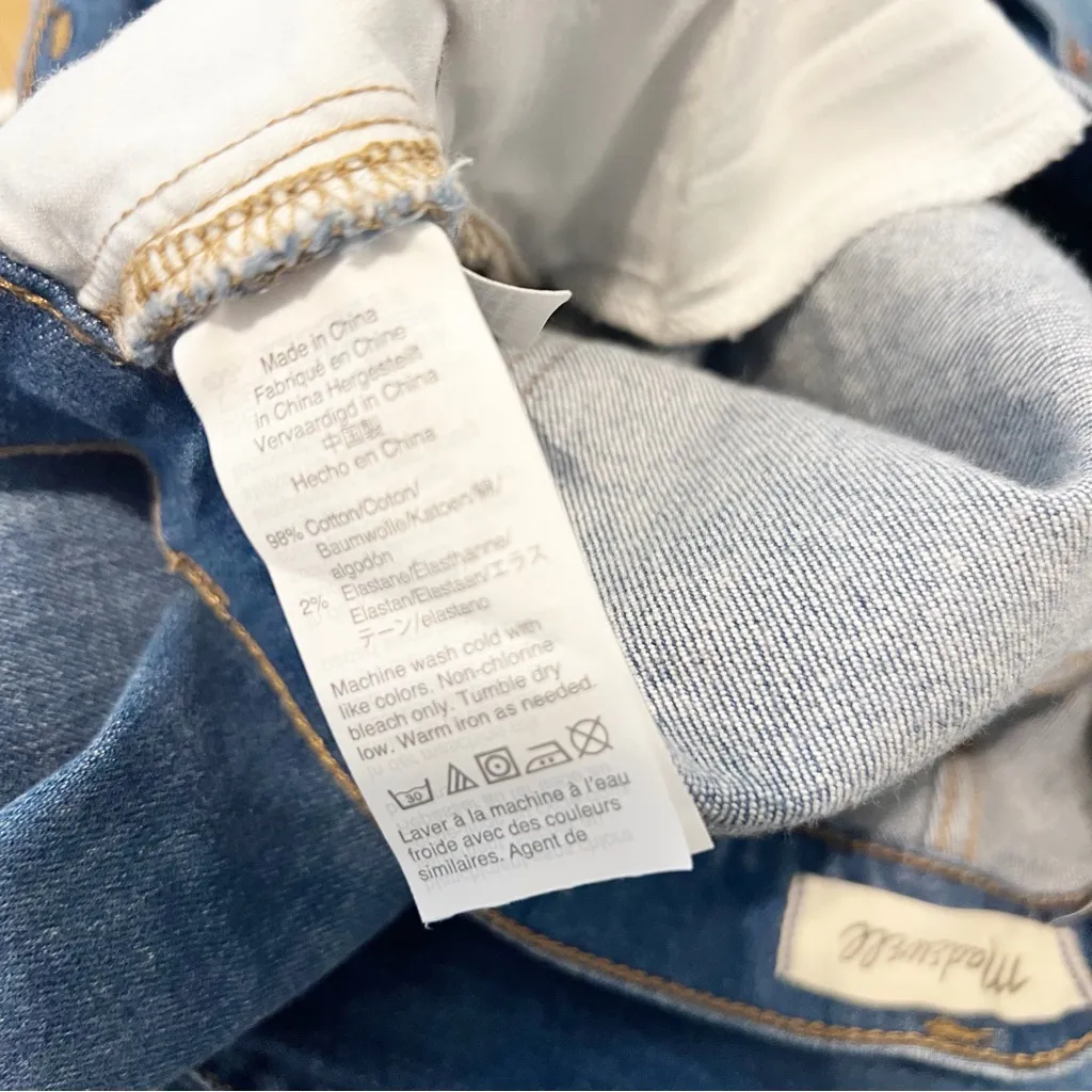 Madewell Slim Wide-Leg Jeans Button-Front Edition Size 27 - Image 6