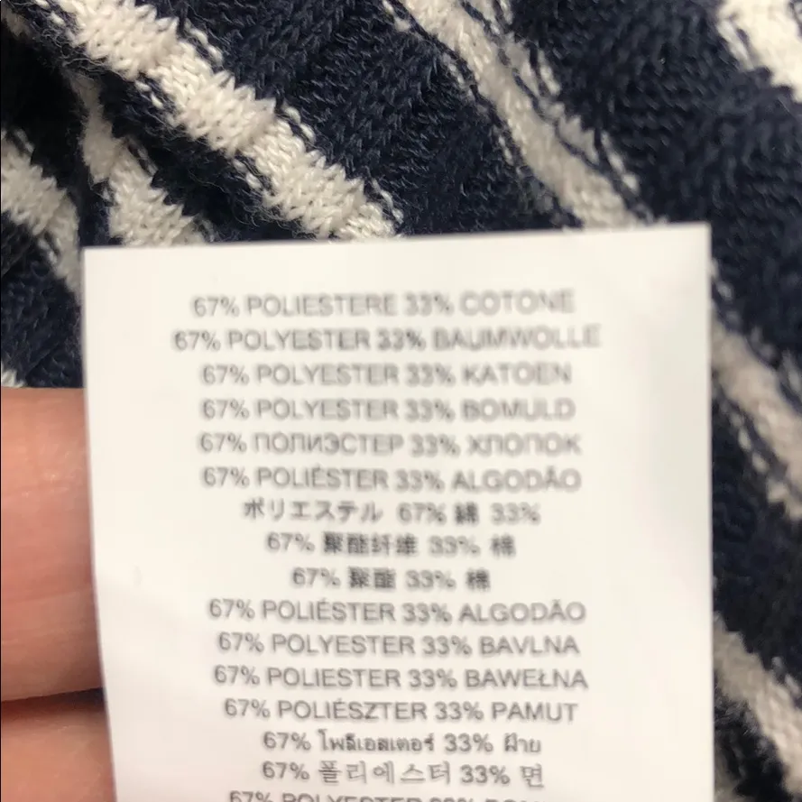 New Michael Kors ribbed knit top navy blue - Image 9