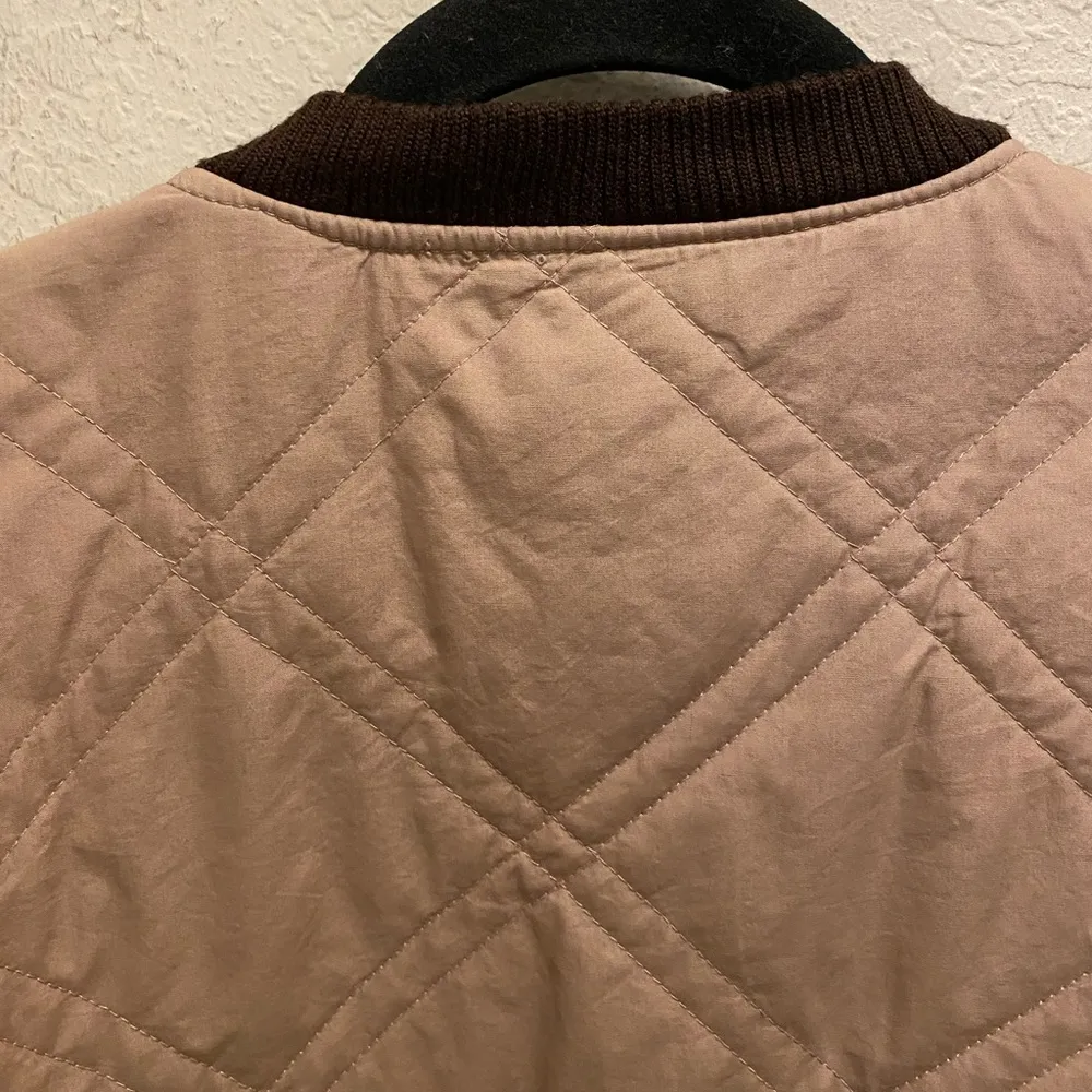 Free People Linear Quilted Bomber Jacket Size Small In Blush - Image 12