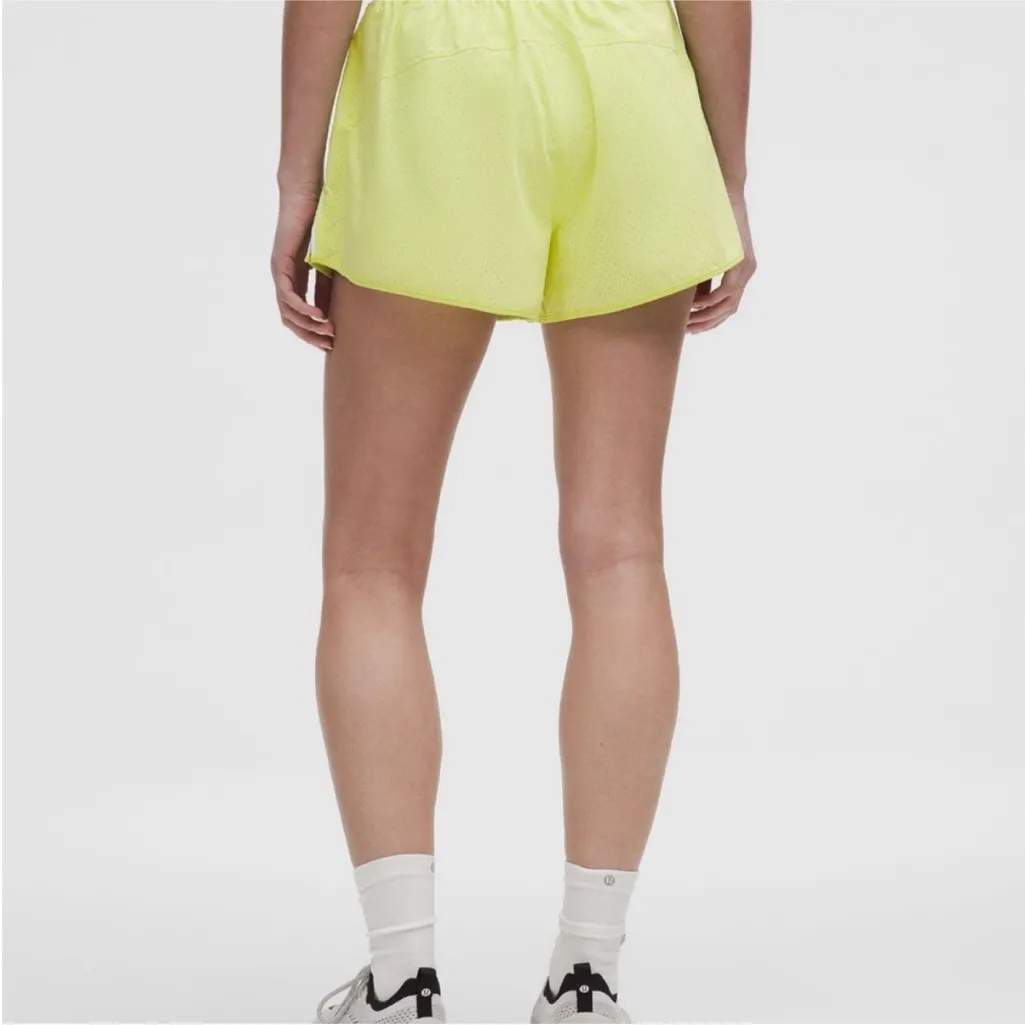 Lululemon Athletica Neon Yellow Athletic Shorts - Image 3