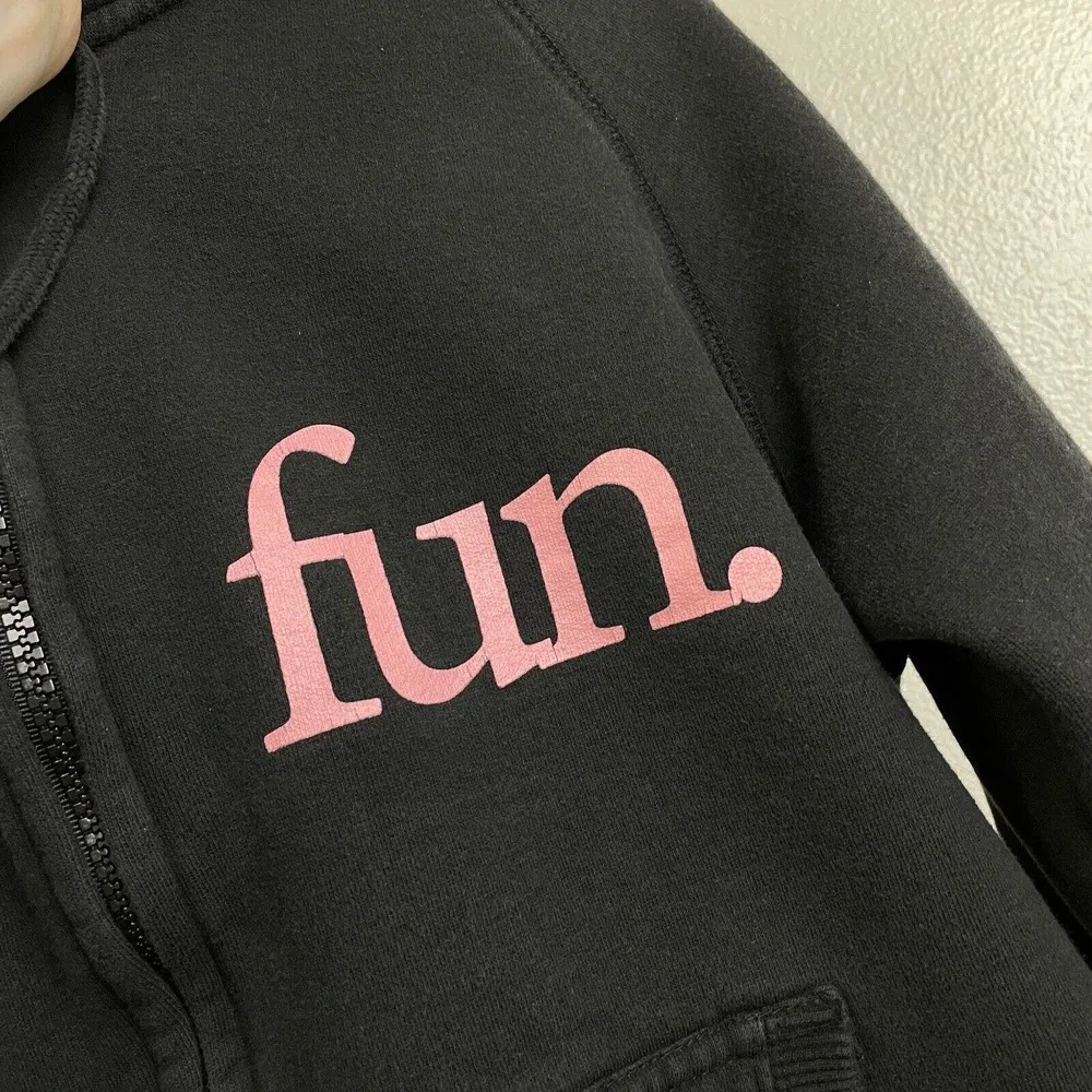 Fun. From New York Hoodie Small Black Pink Sweatshirt Band Concert Lincoln - Image 7