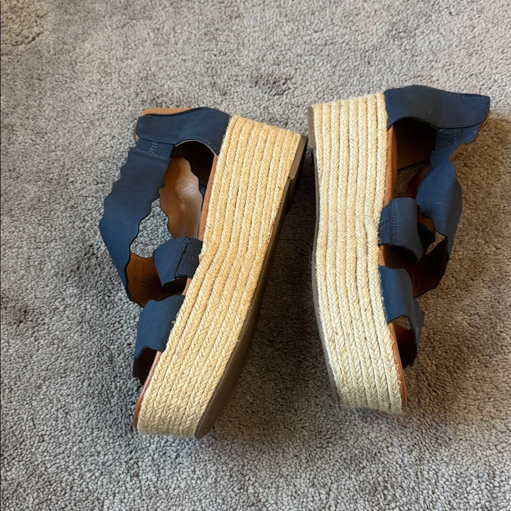 Indigo Rd. Haper Navy Platform Espadrille Sandals SIZE 9.5 - Image 3