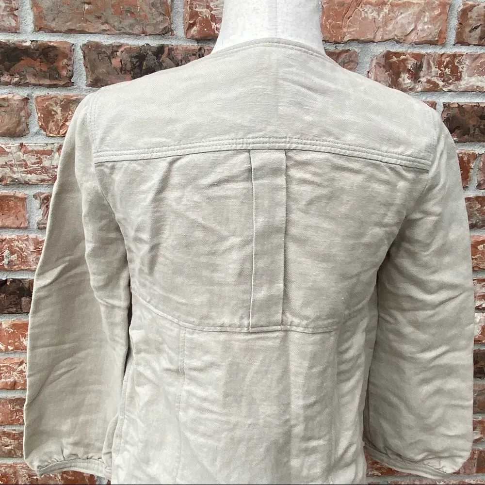 Off-white fall linen-blend jacket / 0 / Excellent condition - Image 11