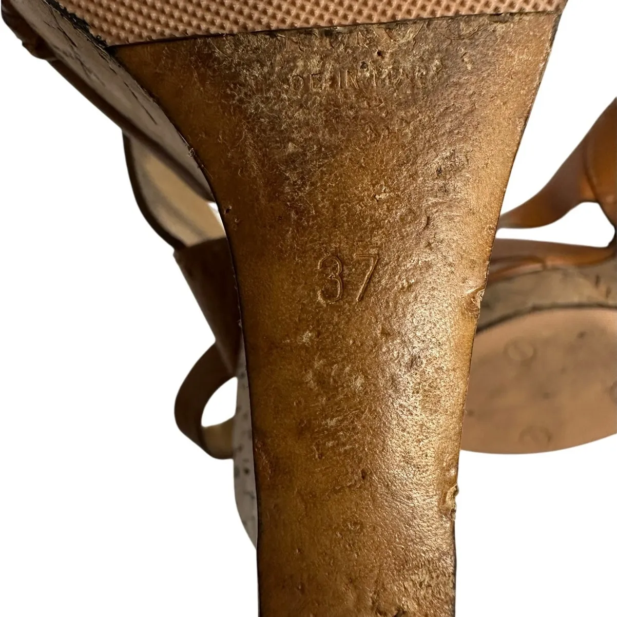 Chloé Chloe Brown Platform Sandals Leather Ankle Strap Cork Wedge - Image 7