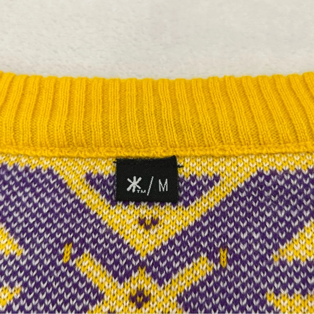 Los Angeles LA Lakers NBA Basketball Ugly Christmas XMAS Party Sweater Women’s M - Image 3