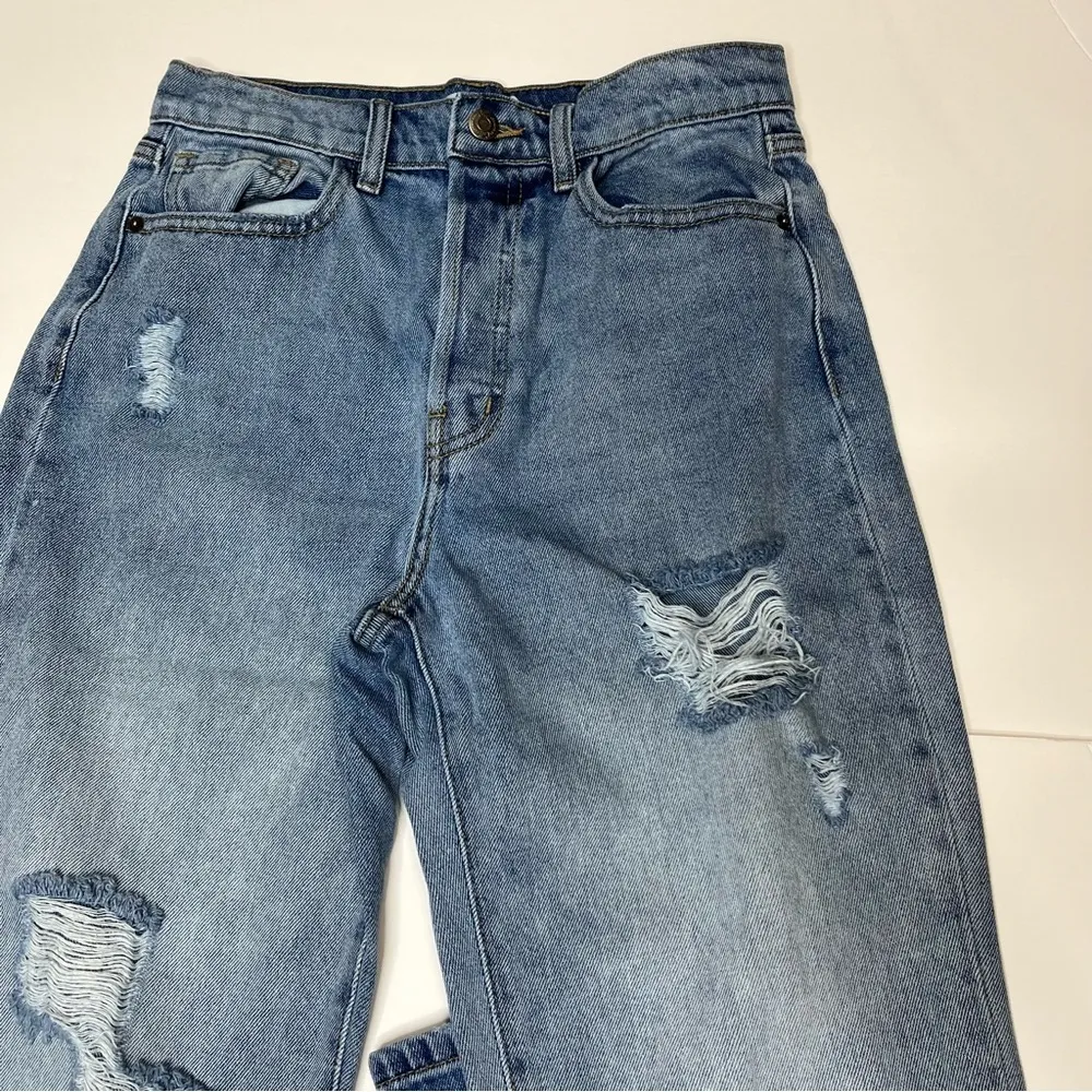 Women’s Jeans Cello High Rise Distressed Dad Boyfriend Denim Size 3/26 - Image 2