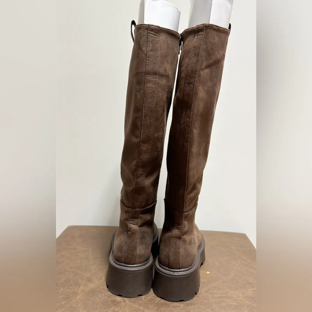 Madden Girl Crow Lug Sole Knee High Boots Chunky Brown Vegan sz 7 - Image 9