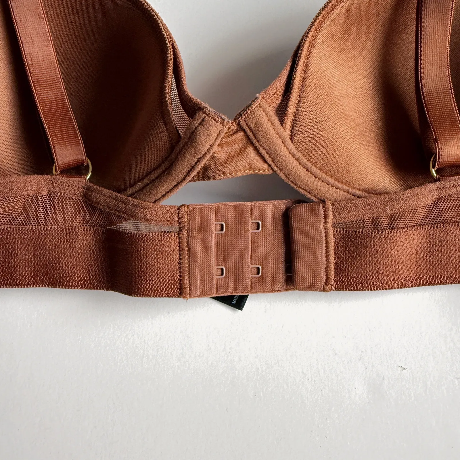 [Pepper] Brown Mesh All You Bra Lightly Lined Underwire Small Bust Size 36AA - Image 7