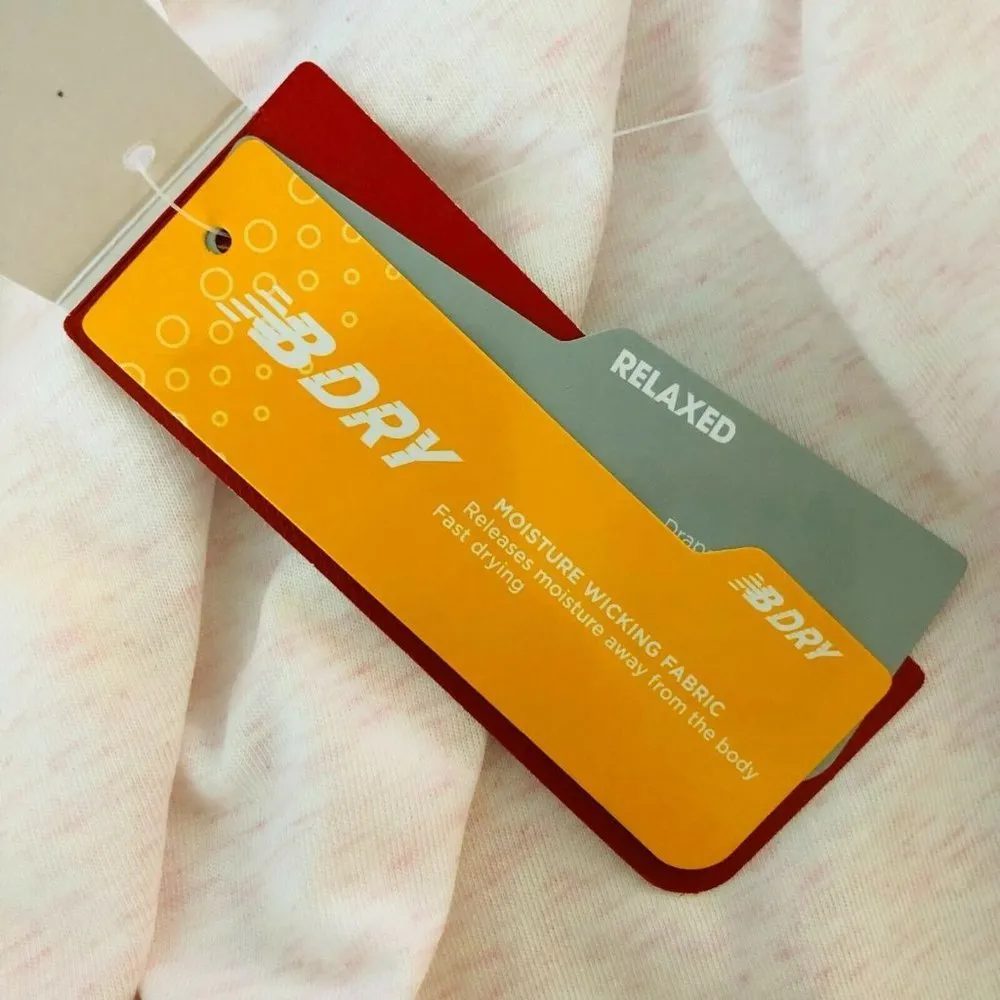 New Balance Womens Top Moisture Wicking Oversized Long Sleeve Heathered Pink M - Image 5