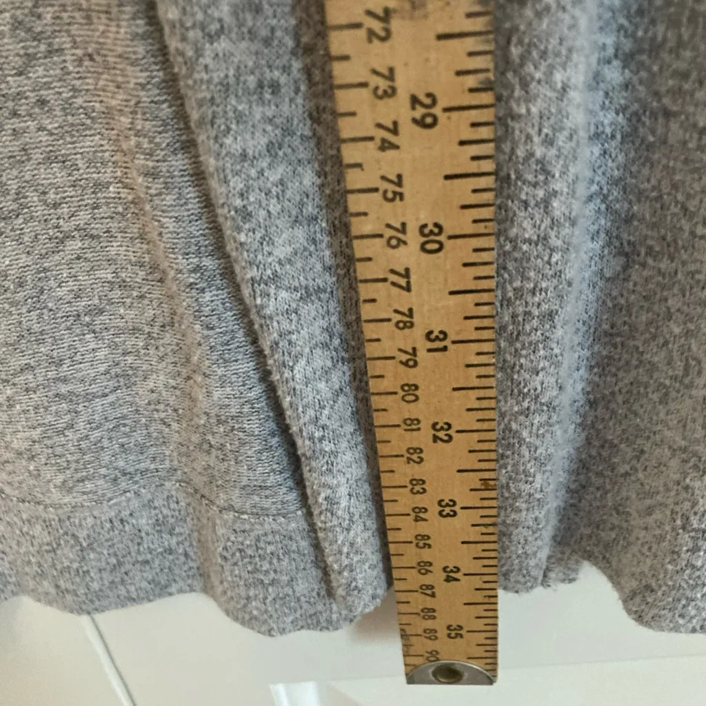 Soma Women's Gray Open Front Cardigan Duster with Pockets Medium - Image 9