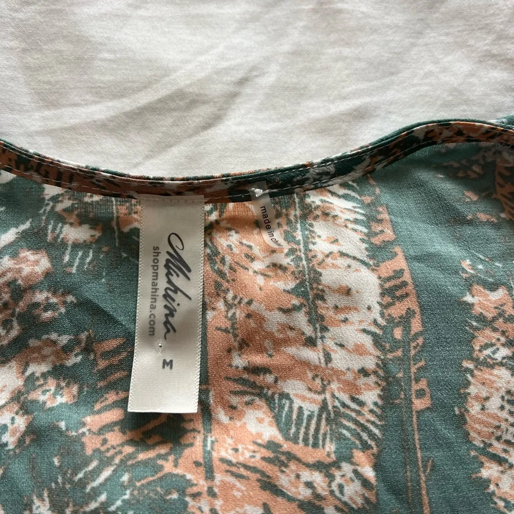 Mahina Tie Long Sleeve Blouse - Image 2