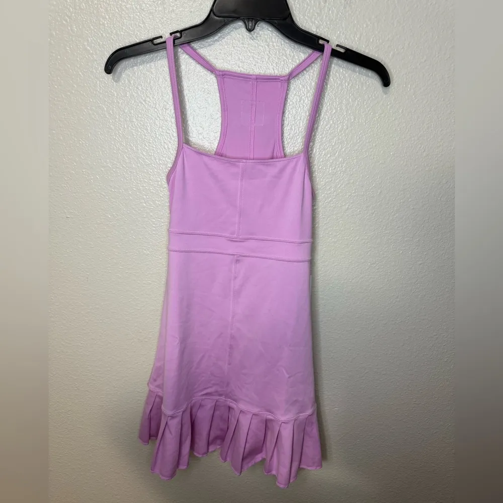 NWT New FRANKIES BIKINIS Swift Racerback Tennis Mini Dress size xs in lilac - Image 2