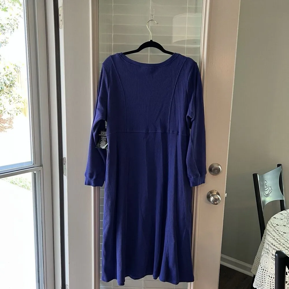 Woman Within Women’s Maxi Dress Large 18/20 Ribbed - Image 2