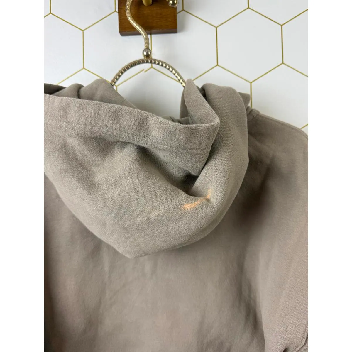 TNA Cozy Fleece Perfect Hoodie Heathered Light Oatmeal - Image 4