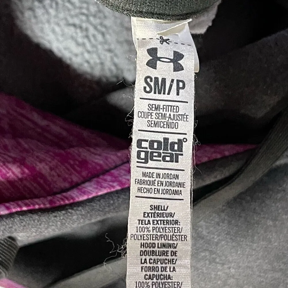 Under Armour Storm Semi-Fitted Fleece Hoodie Sweatshirt (Dark Gray) - Small - Image 8