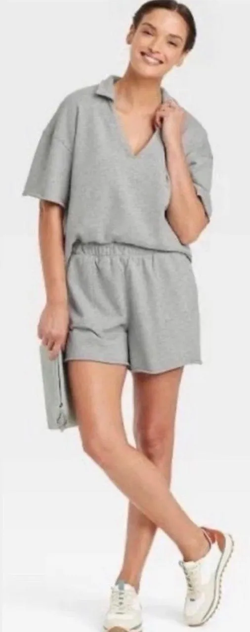 Universal Thread Short Sleeve Collared French Terry Pullover Polo Shirt - Image 2