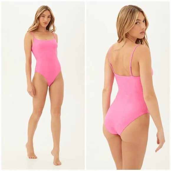 💕TRINA TURK💕 Sway Scoop Maillot Sway One Piece Swimsuit ~ Venus Pink 12 - Image 2