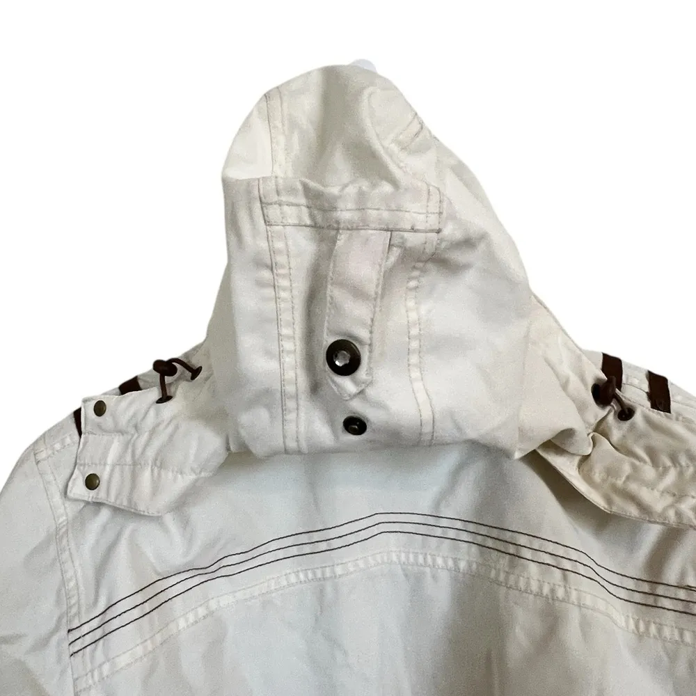 Obermeyer Taylor Cream & Brown insulated Ski/Winter Jacket Juniors 14 - Image 7