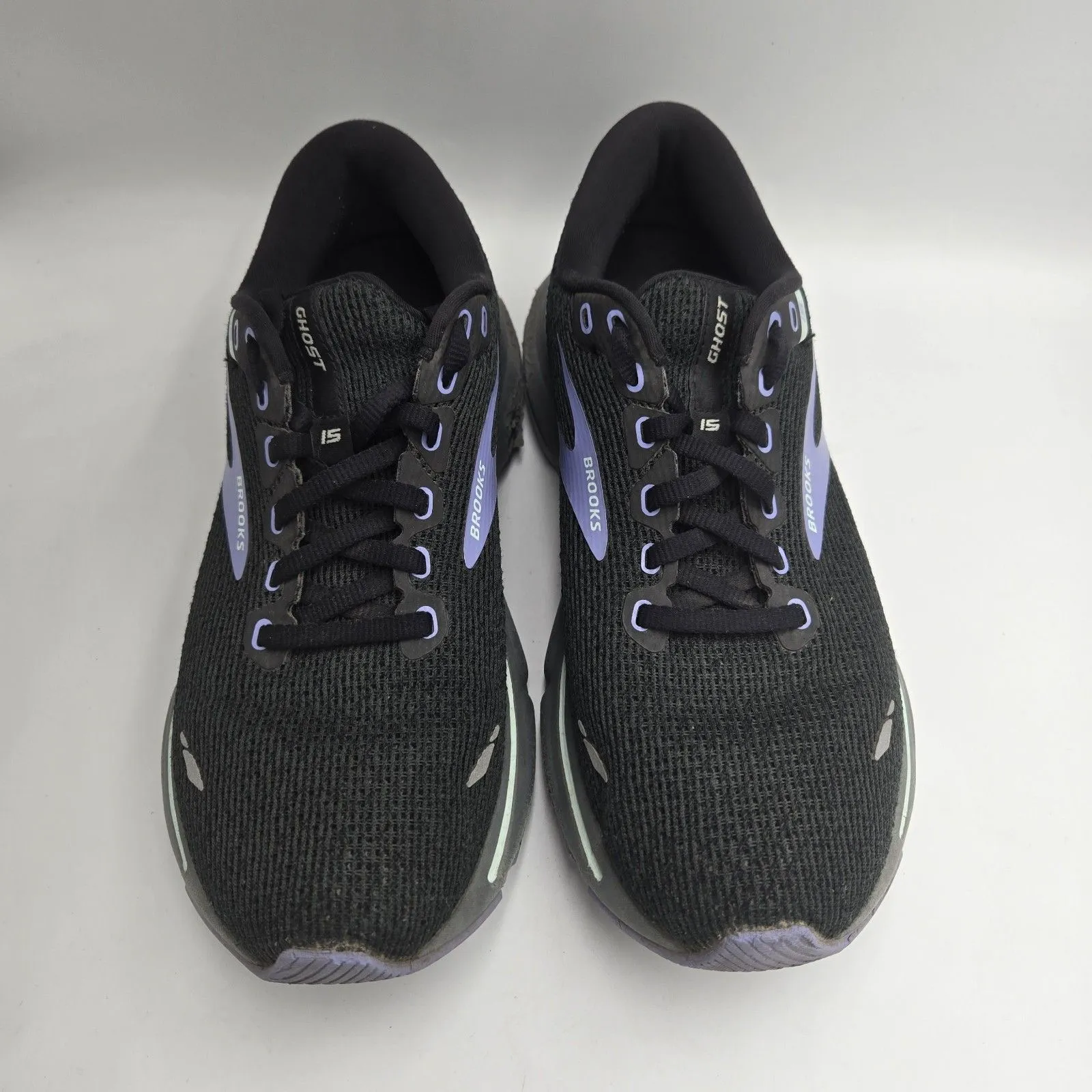 Brooks Ghost 15 Womens Size 8.5 Black Purple Running Shoes Sneakers 1203801B011 - Image 7