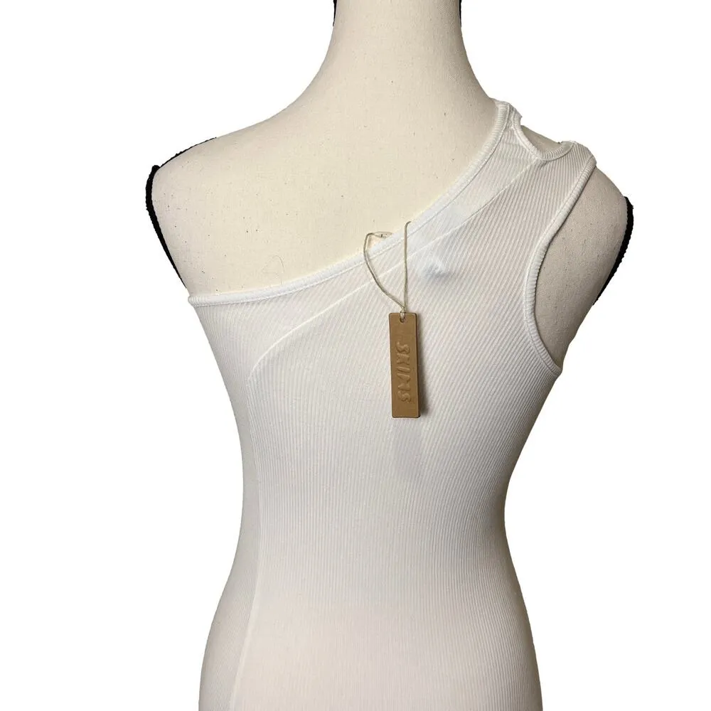 SKIMS Soft Lounge Cut Out One Shoulder Dress Marble NEW w/Tags Size S - Image 4