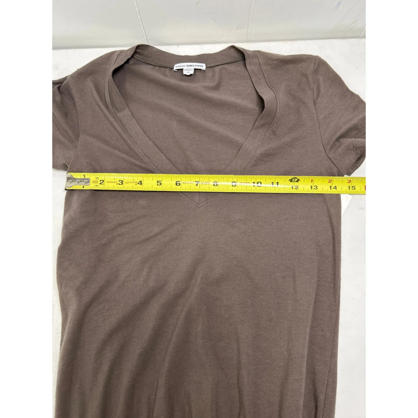 James Perse V-Neck T-Shirt Blouson Dress in Gray. NWOT. Size XS - Image 5