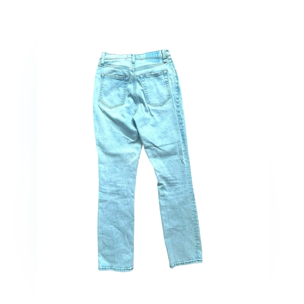 Abercombie & Fitch The 90’s Slim Straight Ultra High Rise Curve Love Light Wash - Image 6