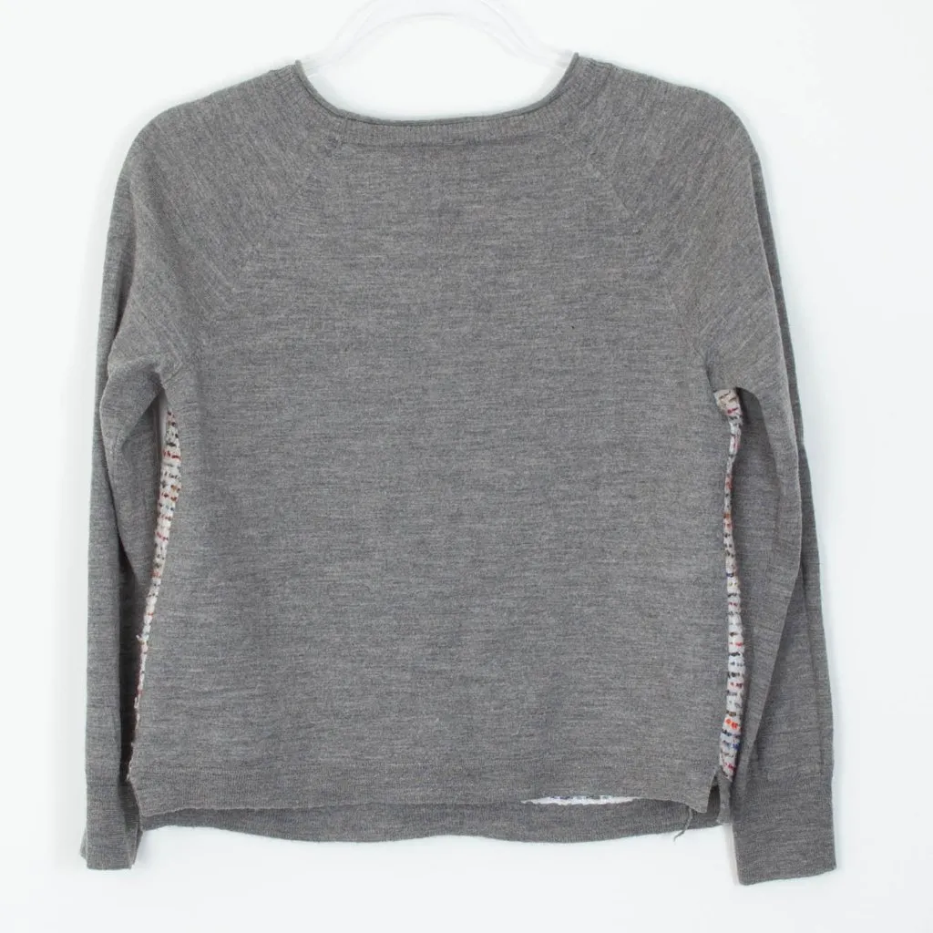 J. Crew Womens Tweed‎ Wool Blend Pullover Crewneck Sweater Size Medium Preppy - Image 5