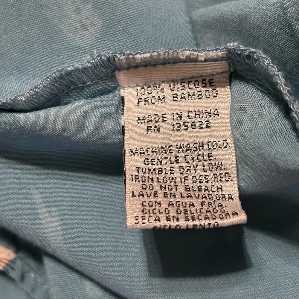 Kickee Bamboo Collared Sleep Shirt Blue Size M - Image 6