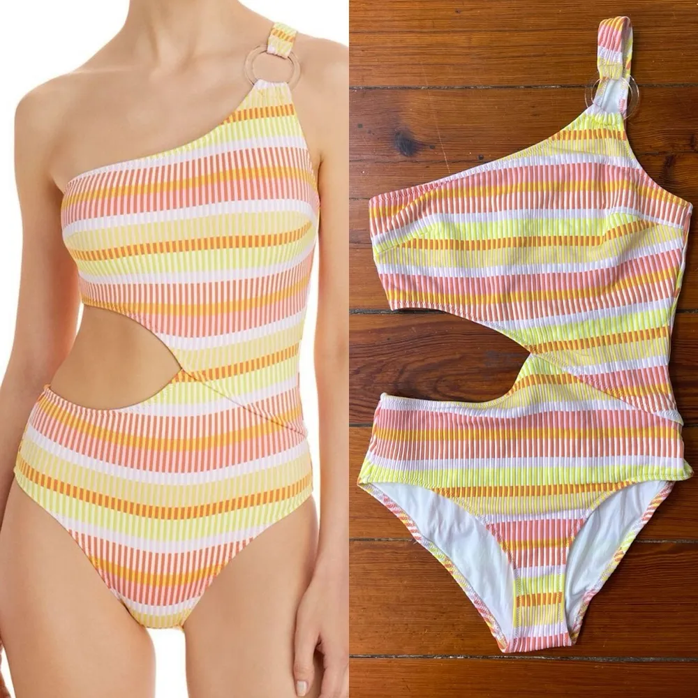 Solid & Striped Claudia Ribbed Side Cutout One Piece Swimsuit ~ Size Medium 💛🍄 - Image 10