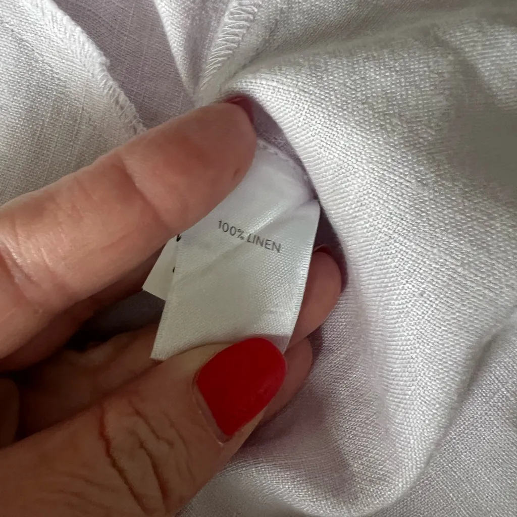 J. Jill Love Linen Dress Cardigan set in Lilac size medium Purple - Image 8