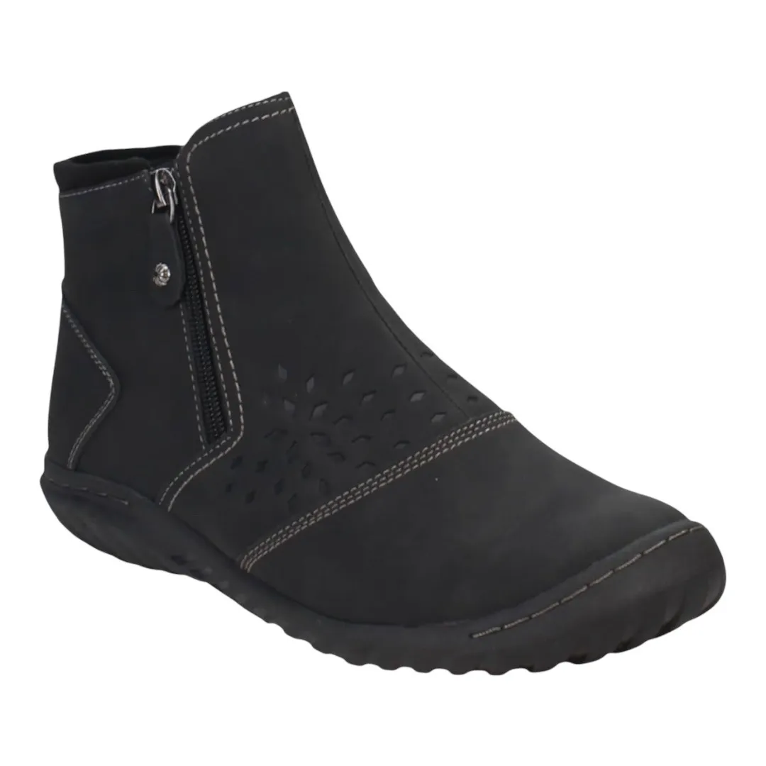 JBU Paulina Water Resistant Leather Ankle‎ Boots Black Comfort Women Size 9.5 - Image 2