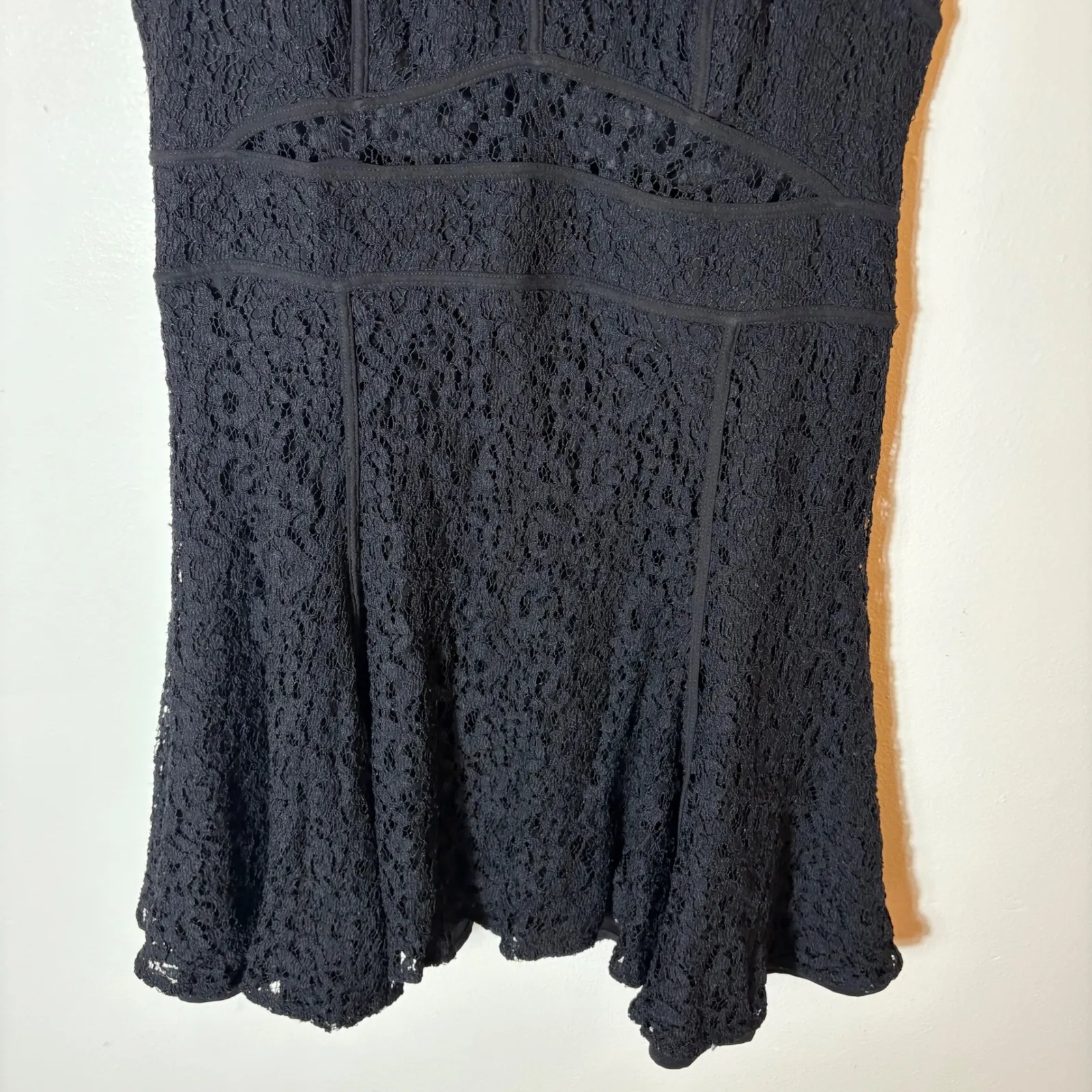 Victoria's Secret Black Lace Fit and Flare‎ Dress Size 12 - Image 3