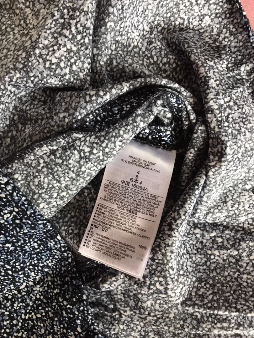 gap blue splatter peplum top - Image 6