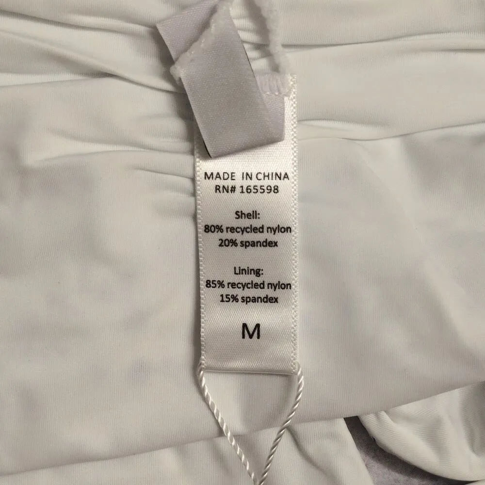 NWT Andie Symi Bottom Ditsy Bloom Blue White Ruched Back Waistband Swim Size M - Image 6